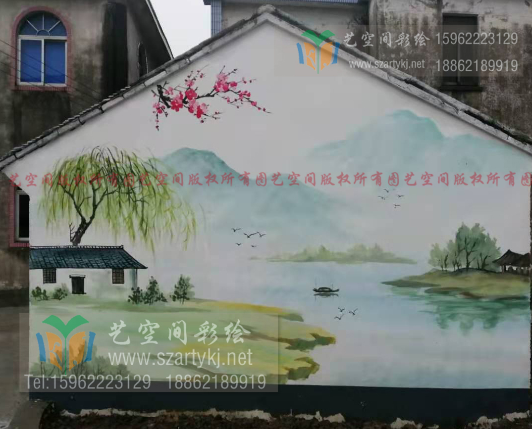 苏州手绘墙,苏州文化墙,苏州艺术画