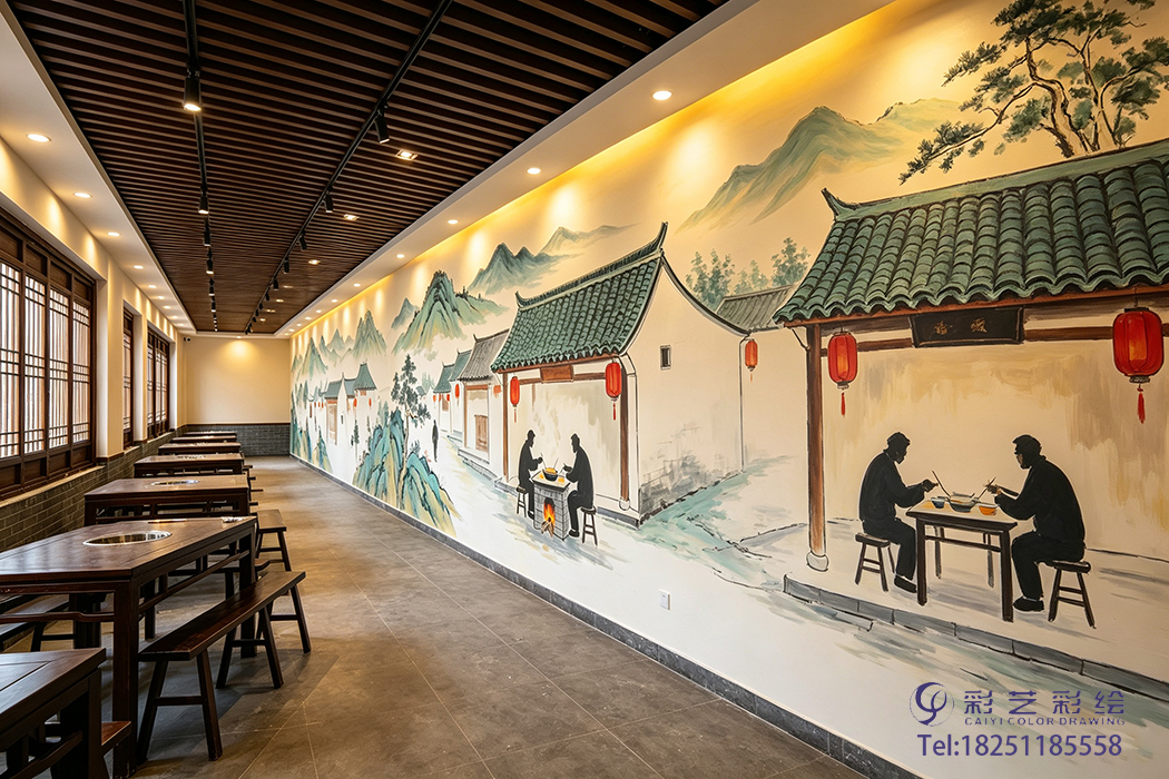 苏州饭店彩绘