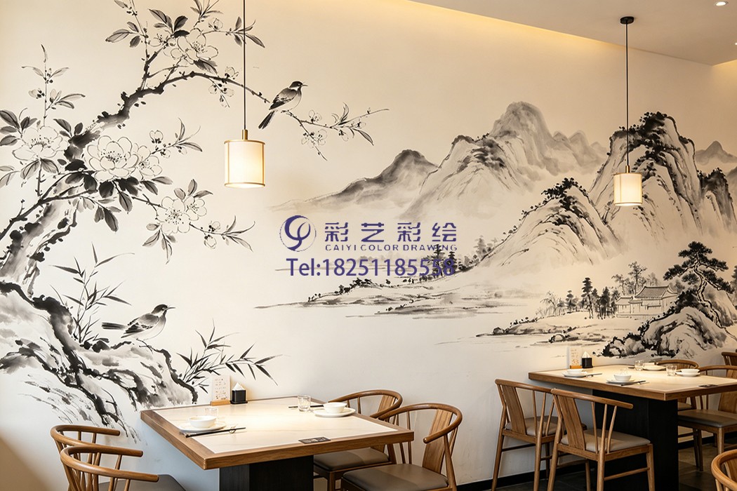 饭店彩绘