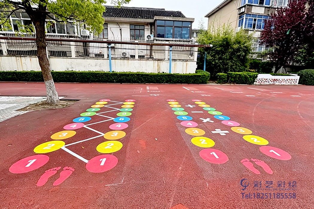 苏州校园地面彩绘