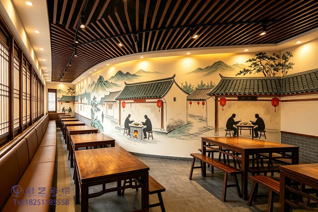 苏州饭店彩绘